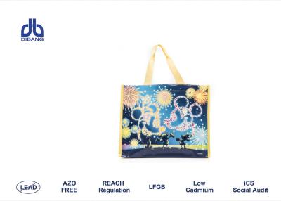 China Promotional Product Polypropylene Shopping Bags PP Woven With Opp Film Lamination for sale