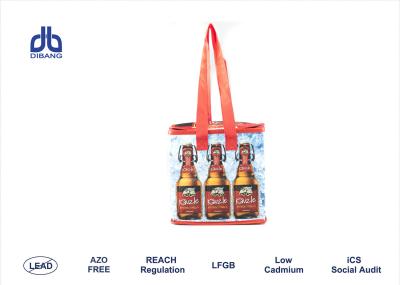 China Promotional Insulated Cooler Bags 210 X 140 X 210mm Material Optional With Press Button for sale