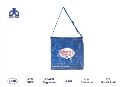 China Advertising Promotional Insulated Cooler Bags Dark / Blue For Beer Brand OEM Acceptable for sale