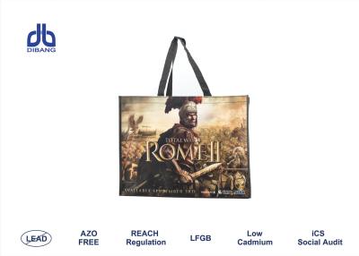 China SEGA Game ROME II Printed Conference Bags , Non Woven Bags With Press Button for sale