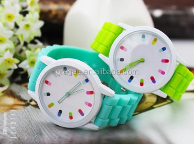 China Automatic Date Kids Cool Silicone Jelly Watch for sale