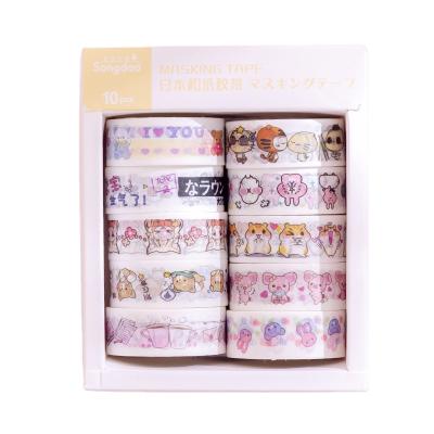 China 4 styles stationery comic sticker set hand little girl decoration diy diary stickerIllustration cool creative account and paper tape for sale