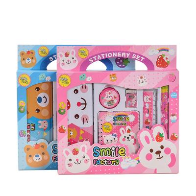 China Gift Cartoon Stationery Pencil Set Student School Supplies Gift Box Kindergarten Gift Birthday Gift for sale