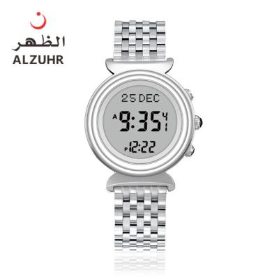 China Original high quality latest style alarm style latest watch arabic dial watch azan lovers double time watch ALZUHR 501 for sale