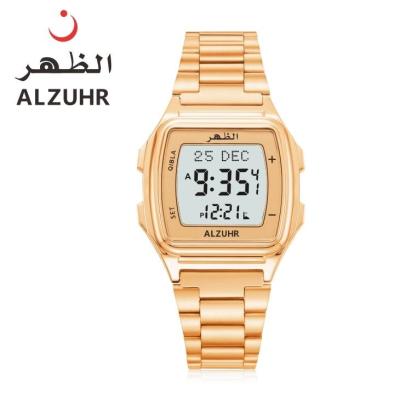 China Islamic Alarm Ramadan Gifts Qibla Compass Prayer Watch For All Muslim Wristwatch taqweem selection ALZUHR 602 for sale