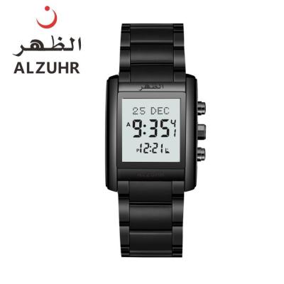 China New Design Multifunctional Al Fajr Alarm Watch Islamic Style Men Watch With Auto Direction Qibla Direction ALZUHR507 for sale