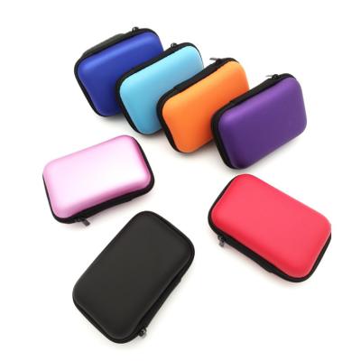 China Zipper Carrying Case Mini Organizer Eva PU Earbuds Waterproof Headphone Earphone for sale