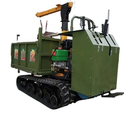 China Hydraulic Dump Crawler Carrier Rubber Transport Vehicles Suitable For A Variety Of Terrains Tracked Carrier for sale