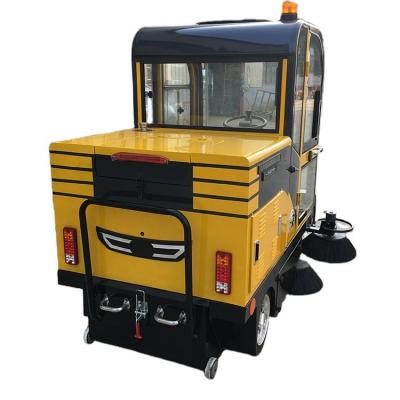 China Building Material Stores Fully Enclosed Sweeper High Efficiency Street Dust Cleaning Road Upright Driving Floor Sweeper for sale