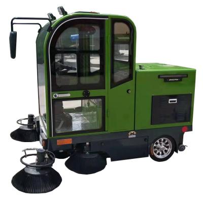 China Construction Material Stores Small Electric Four-wheel Sweeper Close-driving Electric Four-wheel Sweeper Pure Electric Sweeper for sale