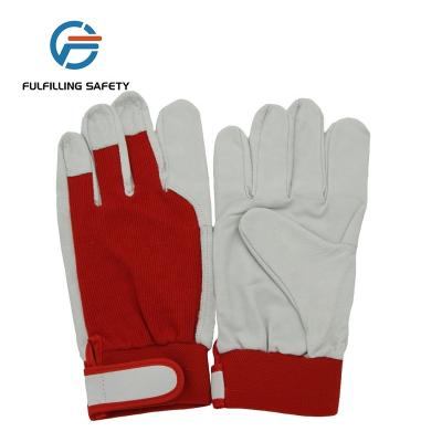 China HIigh Quality Hog Grain Work Training Safety General Welding Leather Gloves for sale