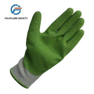 China / Top Selling Double Machine Making Dipped Cleanroom Cut Resistant Latex Palm Coated Safety Gloves for sale