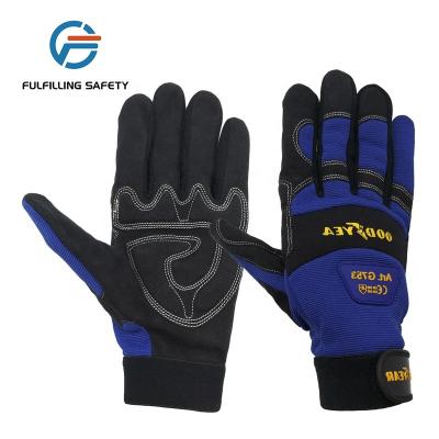 China Simple Training Latex Motorcycle Safety Hand Free Leather Mechanical Gloves For Woman And Man for sale