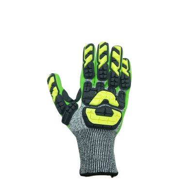 China General Industrial Work Impact Mechanic Hot Selling Protective Work Dipping TPR Acrylic Cycling Gloves for sale