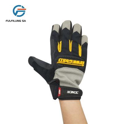 China High Quality General Impact Industrial Work Mechanic Hand Protective Dipping Gloves for sale