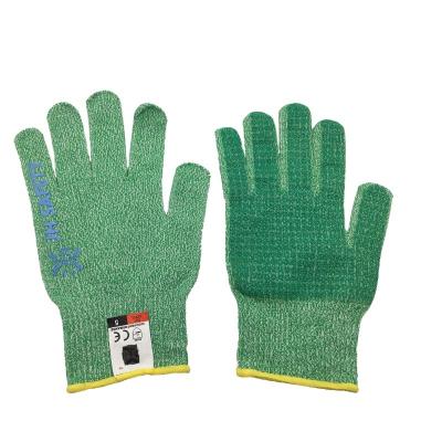 China EN388 Food Grade Anti Slip Silicone Kitchen Proper Cut Cloth HPPE Safety Work Hand Work Gloves Anti Cut Resistant Gloves for sale