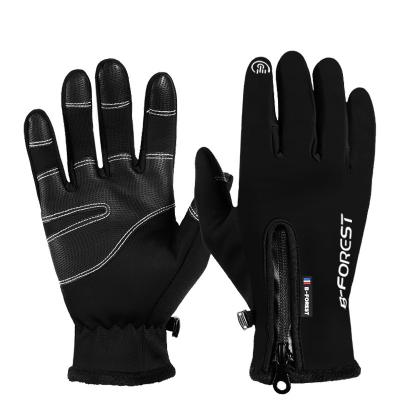 China Comfortable Waterproof Outdoor Full Exercise Retraining Finger Finger Other Leather Touch Screen Hand Sports Gym Racing Gloves for sale