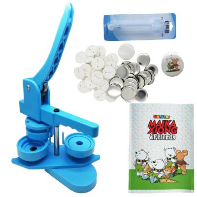 China DIY Craft Badge Making 2020 Cheapest New Plastic Button Making Machine 58mm with 100pcs Pin Button Parts and Paper Cutter for sale