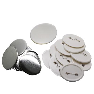 China Pin Badge Button 57*45MM Oval Badge Material Components Without Pictures DIY Button Making for sale