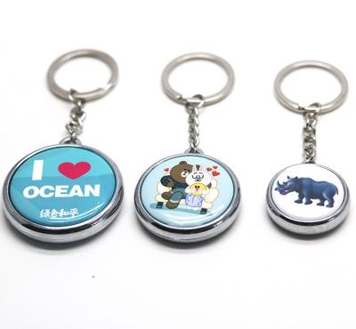 China Souvenir Gifts Promotion Gift 37mm Chain Button Badge Double Head Material Side for sale