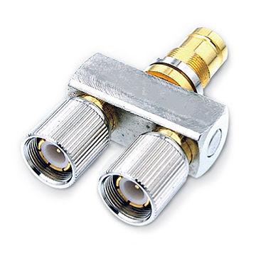 China - D-024 x2 T coaxial Jack-socket RF link connectors for sale