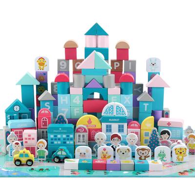 China Eco-friendly Material Hot Selling Amazon Children's Toys City Building Blocks To Foster Child's Educational Creativity Toys for sale