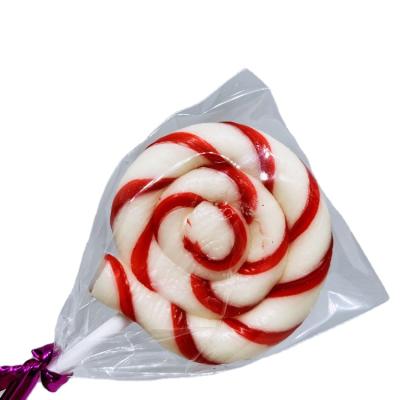 China Normal CANDY CIRCLE RED AND WHITE LOLLIPPIES FREEZE STICK CANDY for sale