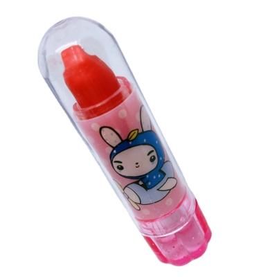 China Natural STRAWBERRY FLAVOR LIPSTICKS AROUND SHAPE TOP PUSH BUTTON POP for sale