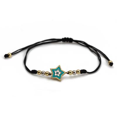 China The new bracelet ethnic couples student Europe and the United States Amazon rice beads star bracelet charms stars for sale