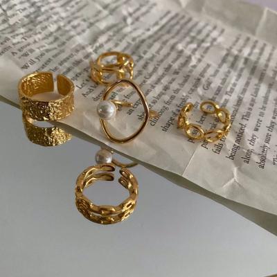 China Fashion Environmental Friendly High Grade Quality Mens Rings Crystal Gold Plated Rings For Women Women Ring Gold for sale