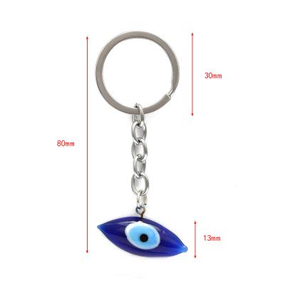 China Fashion Eco-Friendly Hot Selling Creative Demon Devil Eyes Jewelry Gift Blue Evil Eyes Pendant Key Chain for sale