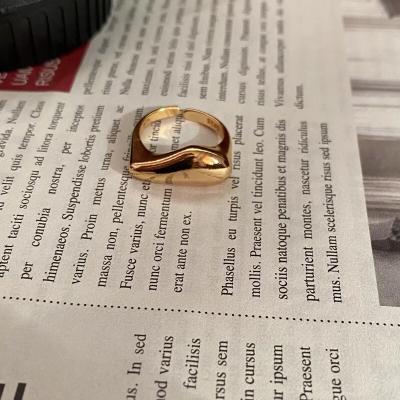 China Environmental Friendly Wholesale Korean Quality Real Janpanese Size Gold18k Rings Women Men Wedding Ring Gold Brass Ring Real for sale