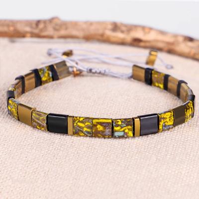 China New high quality tila bracelet rice bead glass beads casual handwoven bracelets Tirami jewelry beads bracelets for sale