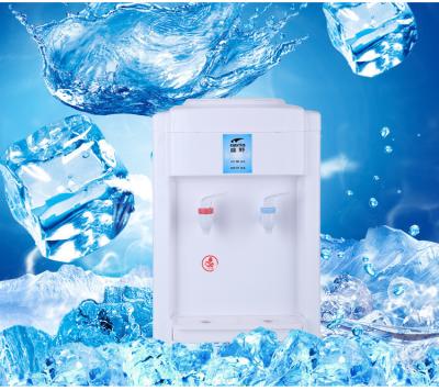 China Myteck 5 Gallon Water Cold-Hot Water Dispenser Hotel Economical Traditional Design Desktop Bottled Water With Electric Cooling Heater for sale