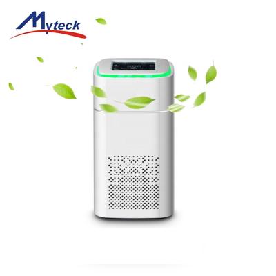 China 3 Speeds/Sleep Modes/Timer Myteck Small Price Smart Portable Desktop Air Purifier/Small Anion with Ten Million Anion for Office Home Bedroom for sale