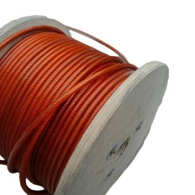 China Rope 1X7 PVC COATED STEEL WIRE ROPE FOR CONSTRUCTION for sale