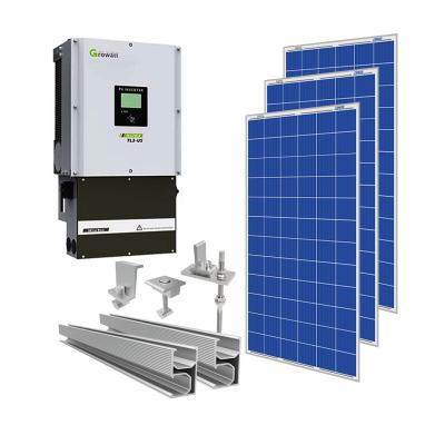 China Home Solar Power Station 40kw Solar System On Grid Solar Panels Solution for sale