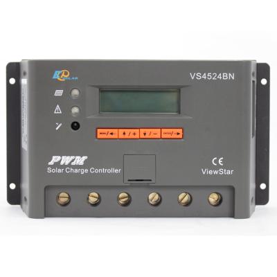 China Solar Charger Controller VS4524BN 45A 12V/24V PWM Charger Controller RS485 LCD Display for sale