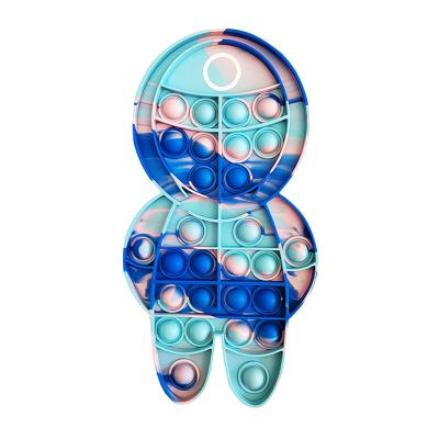 China New Environmentally Friendly Material Toys Squid Game Silicone Snap Decompression Stir Sensory Toy for sale