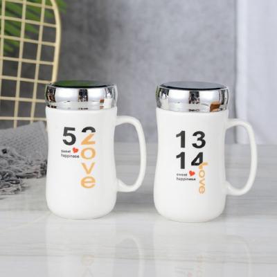 China 12oz Viable Wholesale Mug White Ceramic Coffee Mug Can Print Logo for sale