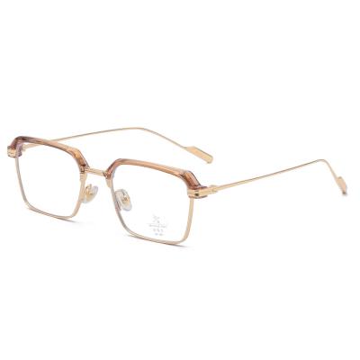 China Blue Light Glasses Anti Eyebrows Glasses Eye Eyewear Metal Rim Spectacles TR90 Anti Optical Glasses Glasses Eyewear UV400 Half Frames Blue Rectangle Glasses for sale