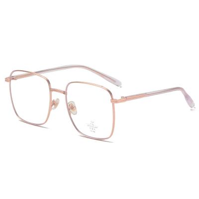 China Anti Blue Light Glasses Glasses Metal Gold Lenses For Women Men Eye Anti Blue Glasses Optical Glasses Frames Big Square Spectacles Eyewear Eyewear UV400 for sale