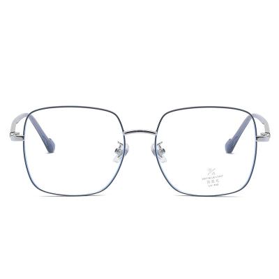 China Fashionable Business Square Metal Glasses Optical Eyeglasses Optical Glasses Acetate Prescription Glasses Eye Glasses Anti Blue Light Glasses for sale