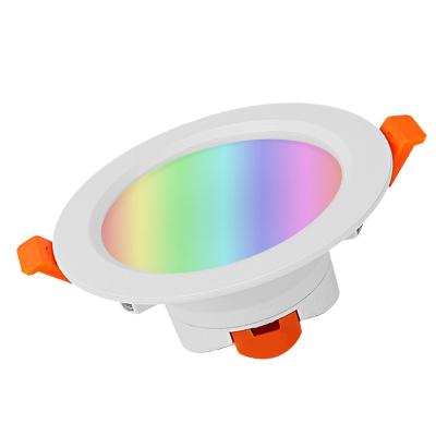 China Zigbee 2022 Modern Wifi CCT Dimming Tuya Recessed Led Ceiling Down Lights Smart LED Downlights for sale