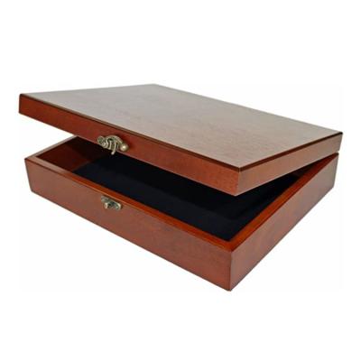 China New Design Handmade Pretty Practical Smooth Surface Rectangle Unfinished Wooden Cigar Box for sale