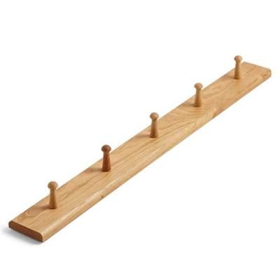 China Handmade Solid Wood Wall Mounted Coat Rack (Other) Adjustable Rectangle Exquisite Brown for sale