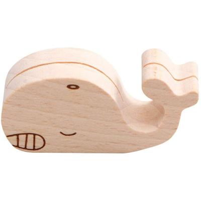 China Modern Customized Wooden Business Card Holder Whale Business Card Holder Table Menu Postcard Photo Picture Display Stand for sale