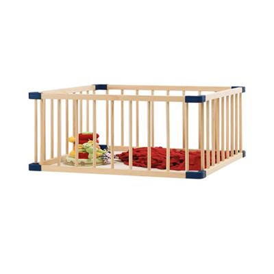 China Factory Wholesale Price Modern Wooden Play Fence Easy Tear Open Equipment Baby Safety Solid Wood Playpen for sale