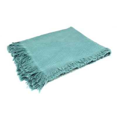 China European and American style factory manufacturing sofa throws high quality canvas throws solid color cotton throws for sale