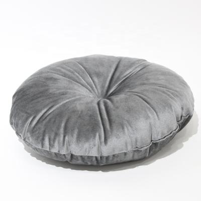 China High Quality 100% Polyester Pumpkin Shape Chair Cushion Velvet Floor Cushion Seat for sale